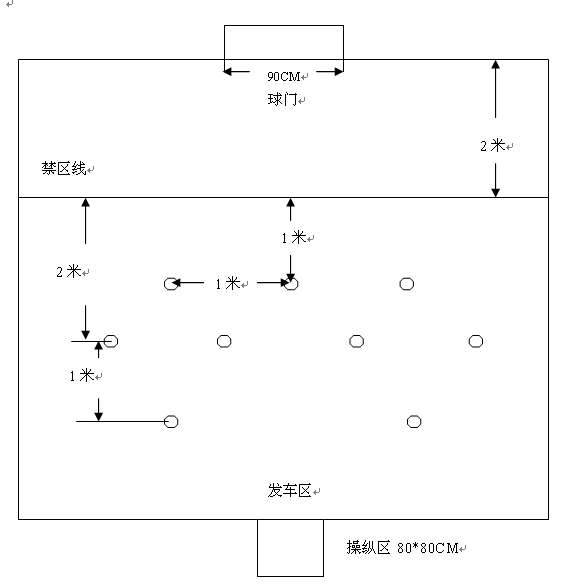 118遥控车足球射门赛规则