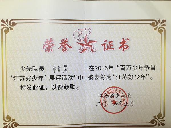 童心伴我共成长 我是江苏好少年