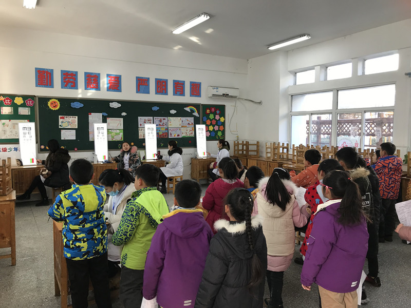 我校开展2018年连云港市省级儿童青少年近视调查工作